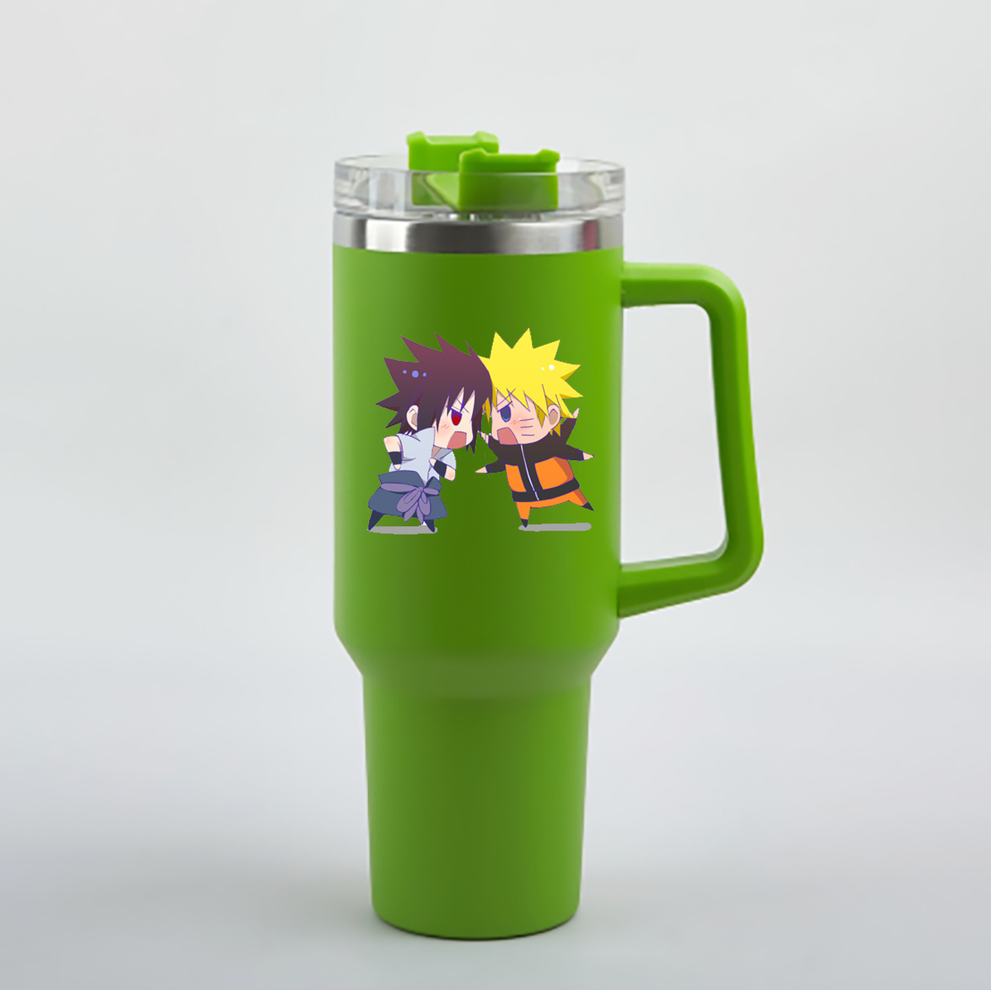 （画像用） NARUTO -ナルト- うずまき ナルト Uzumaki Naruto 1200mL車用タンブラー - クリスタルステッカー（プラスチックストロー付き）